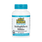 Natural Factors, Acidophilus & Bifidus, Double Strength, 10 Billion CFU, 90 Capsules