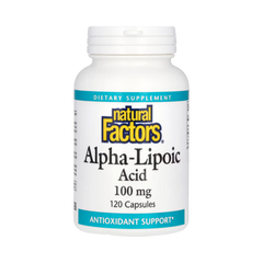 Natural Factors, Alpha-Lipoic Acid, 100 Mg, 120 Capsules