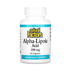 Natural Factors, Alpha-Lipoic Acid, 100 Mg, 60 Capsules