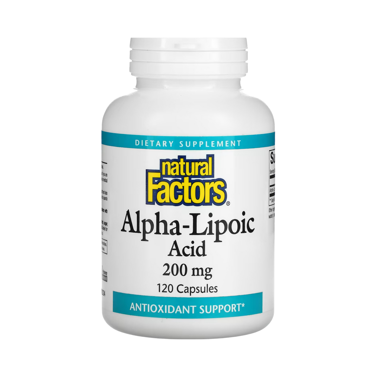 Natural Factors, Alpha-Lipoic Acid, 200 Mg, 120 Capsules