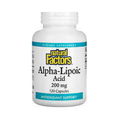 Natural Factors, Alpha-Lipoic Acid, 200 Mg, 120 Capsules