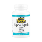 Natural Factors, Alpha-Lipoic Acid, 200 Mg, 60 Capsules