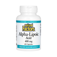 Natural Factors, Alpha-Lipoic Acid, 400 Mg, 60 Capsules