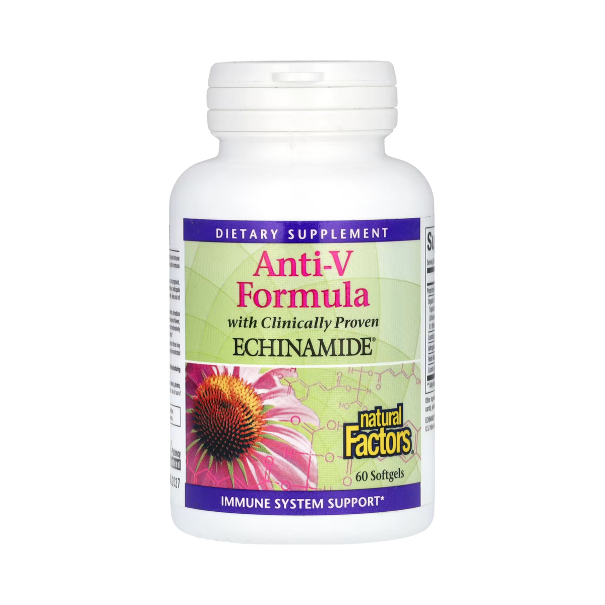 Natural Factors, Anti-V Formula, with Clinically Proven Echinamide, 60 Softgels