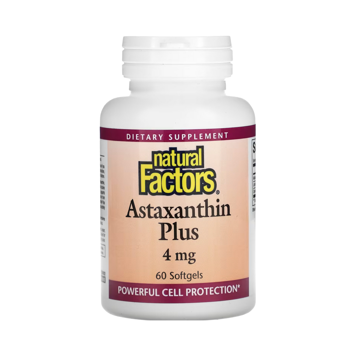 Natural Factors, Astaxanthin Plus, 4 Mg, 60 Softgels