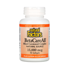 Natural Factors, BetaCareAll, 15,000 Mcg, 90 Softgels