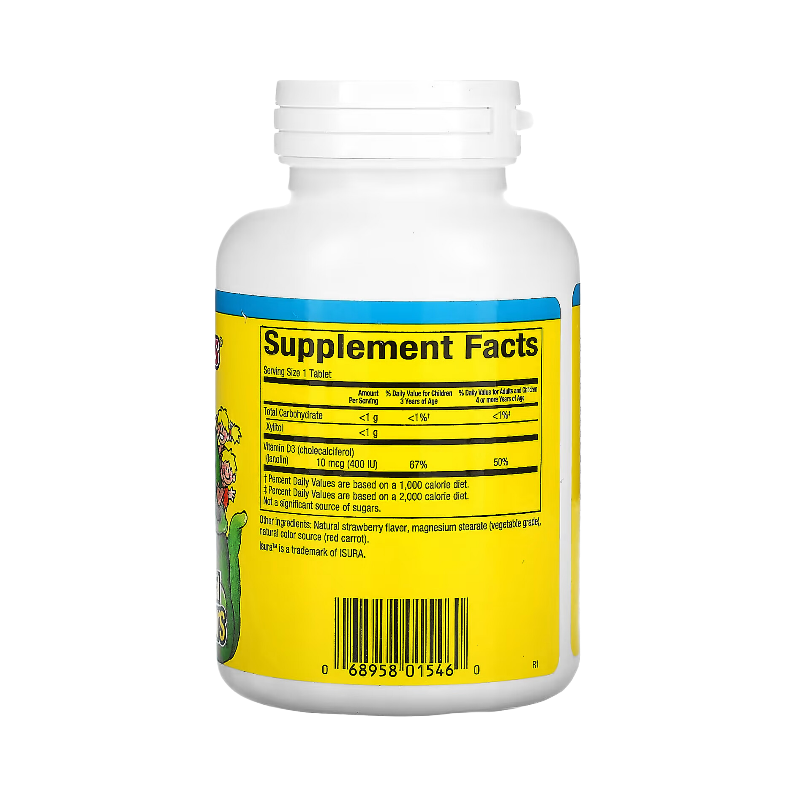 Natural Factors, Big Friends, Chewable Vitamin D3, Berry Bunch, 10 Mcg, 250 Chewable Tablets