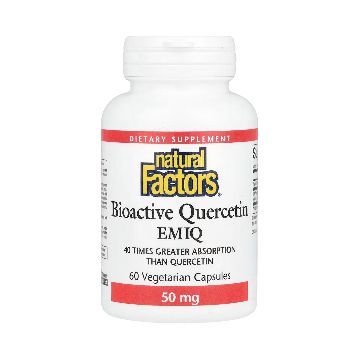 Natural Factors, Bioactive Quercetin EMIQ, 60 Vegetarian Capsules