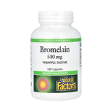 Natural Factors, Bromelain, 500 Mg, 180 Capsules