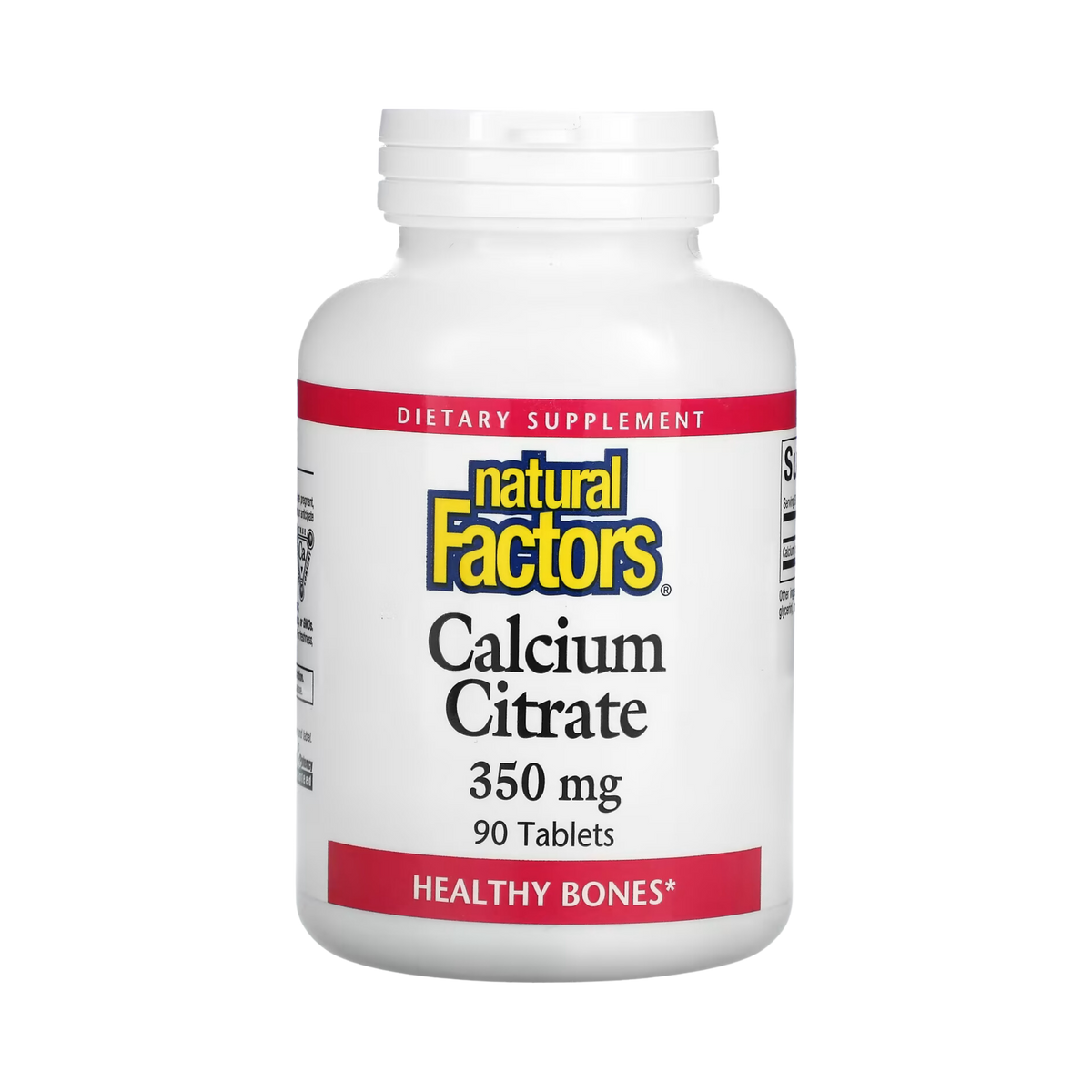 Natural Factors, Calcium Citrate, 350 Mg, 90 Tablets