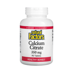 Natural Factors, Calcium Citrate, 350 Mg, 90 Tablets