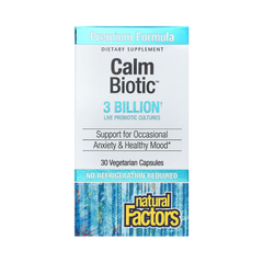 Natural Factors, Calm Biotic, 3 Billion, 30 Vegetarian Capsules