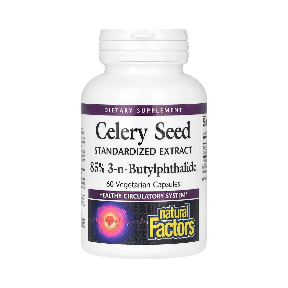 Natural Factors, Celery Seed, Standardized Extract, 60 Vegetarian Capsules