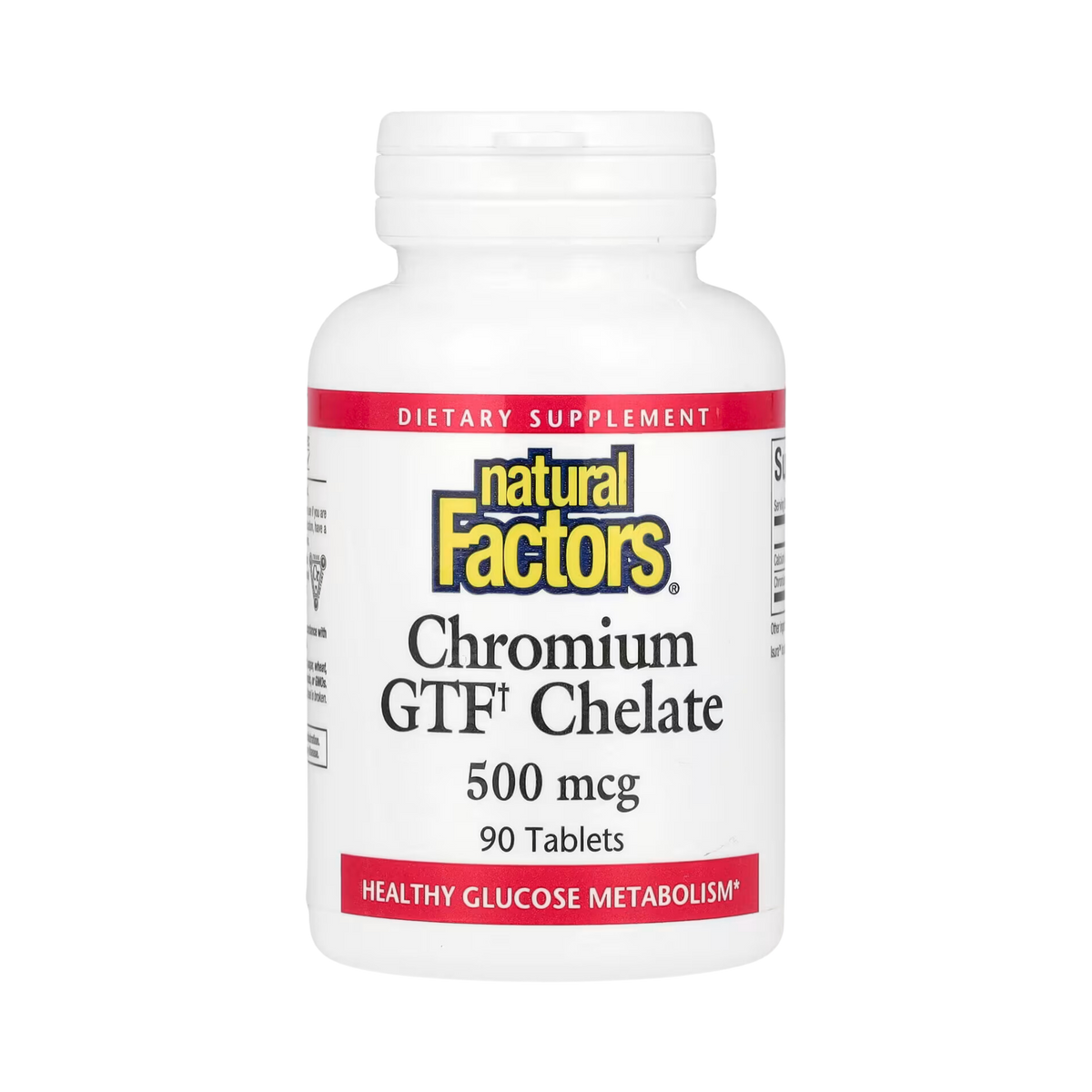 Natural Factors, Chromium GTF Chelate, 500 Mcg, 90 Tablets