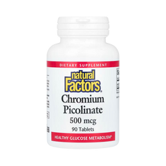 Natural Factors, Chromium Picolinate, 500 Mcg, 90 Tablets