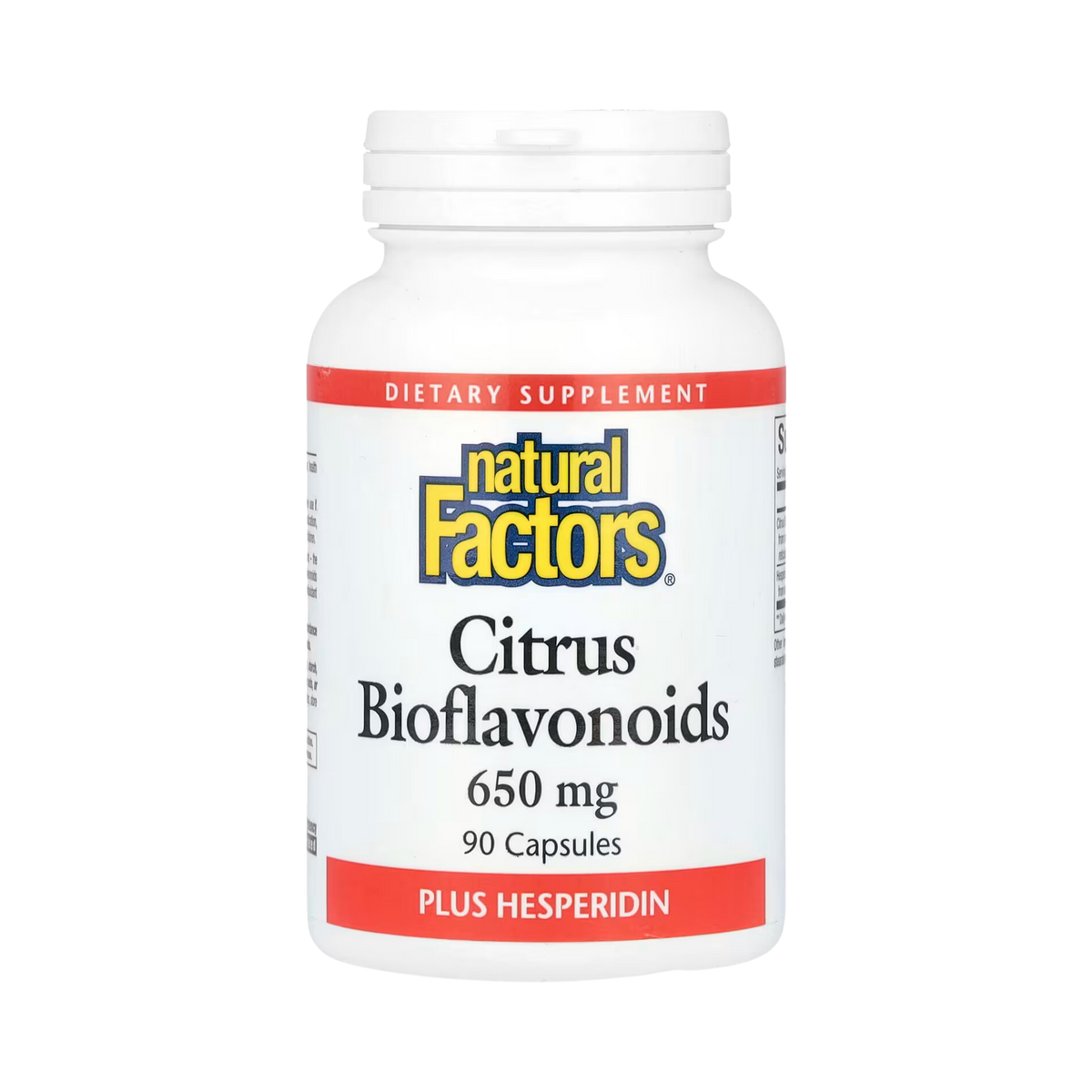 Natural Factors, Citrus Bioflavonoids Plus Hesperidin, 650 Mg, 90 Capsules