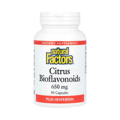 Natural Factors, Citrus Bioflavonoids Plus Hesperidin, 650 Mg, 90 Capsules