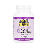 Natural Factors, Clear Base Vitamin E, 268 mg (400 IU), 60 Softgels