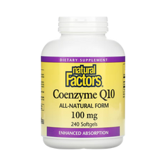 Natural Factors, Coenzyme Q10, 100 Mg, 240 Softgels