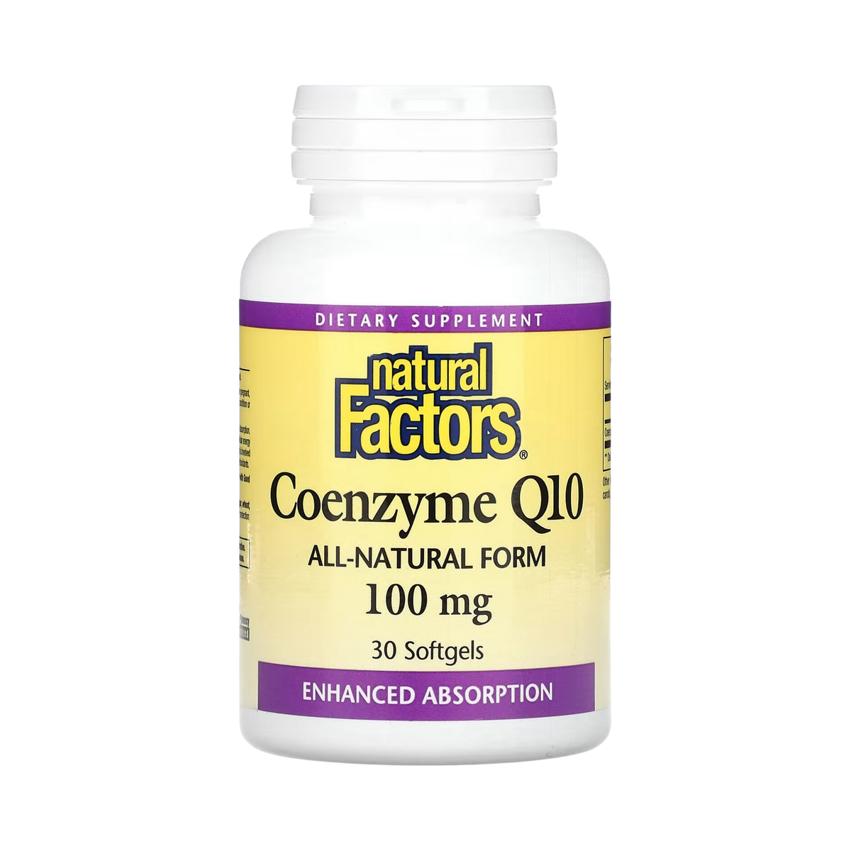 Natural Factors, Coenzyme Q10, 100 Mg, 30 Softgels