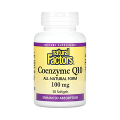 Natural Factors, Coenzyme Q10, 100 Mg, 30 Softgels