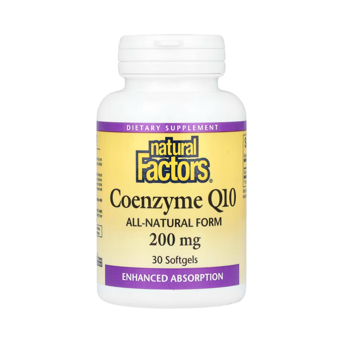 Natural Factors, Coenzyme Q10, 200 Mg, 30 Softgels