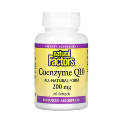 Natural Factors, Coenzyme Q10, 200 Mg, 60 Softgels