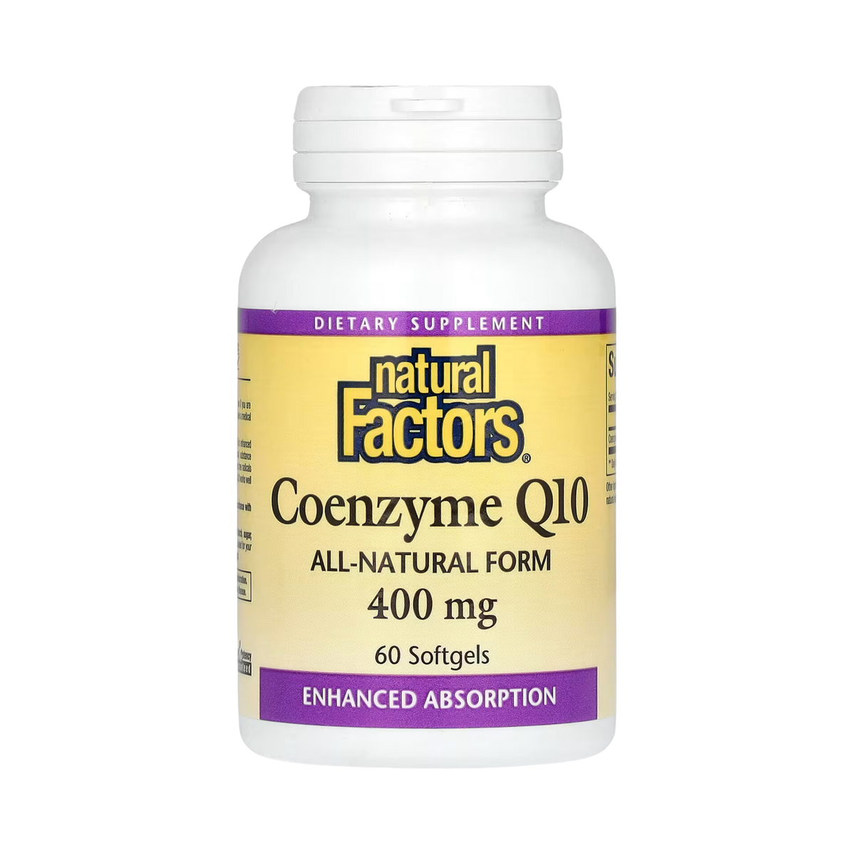 Natural Factors, Coenzyme Q10, 400 Mg, 60 Softgels