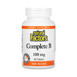 Natural Factors, Complete B, 100 Mg, 90 Tablets