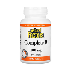 Natural Factors, Complete B, 100 Mg, 90 Tablets