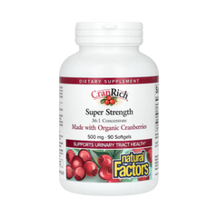 Natural Factors, CranRich, Super Strength, 500 Mg, 90 Softgels