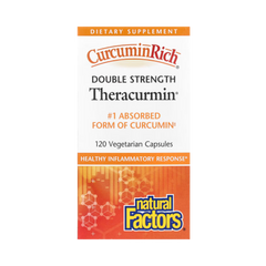 Natural Factors, CurcuminRich, Double Strength Theracurmin, 120 Vegetarian Capsules