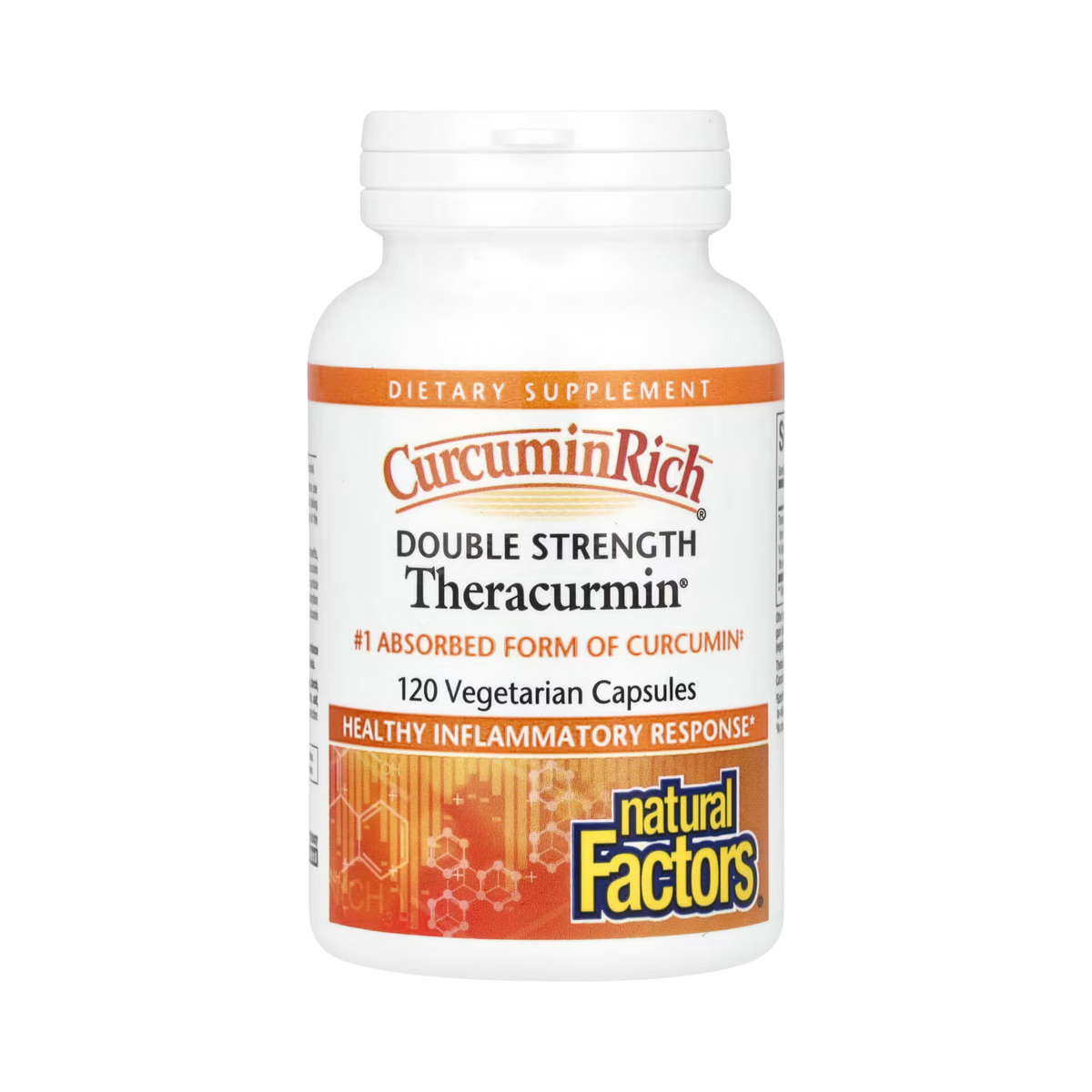 Natural Factors, CurcuminRich, Double Strength Theracurmin, 120 Vegetarian Capsules