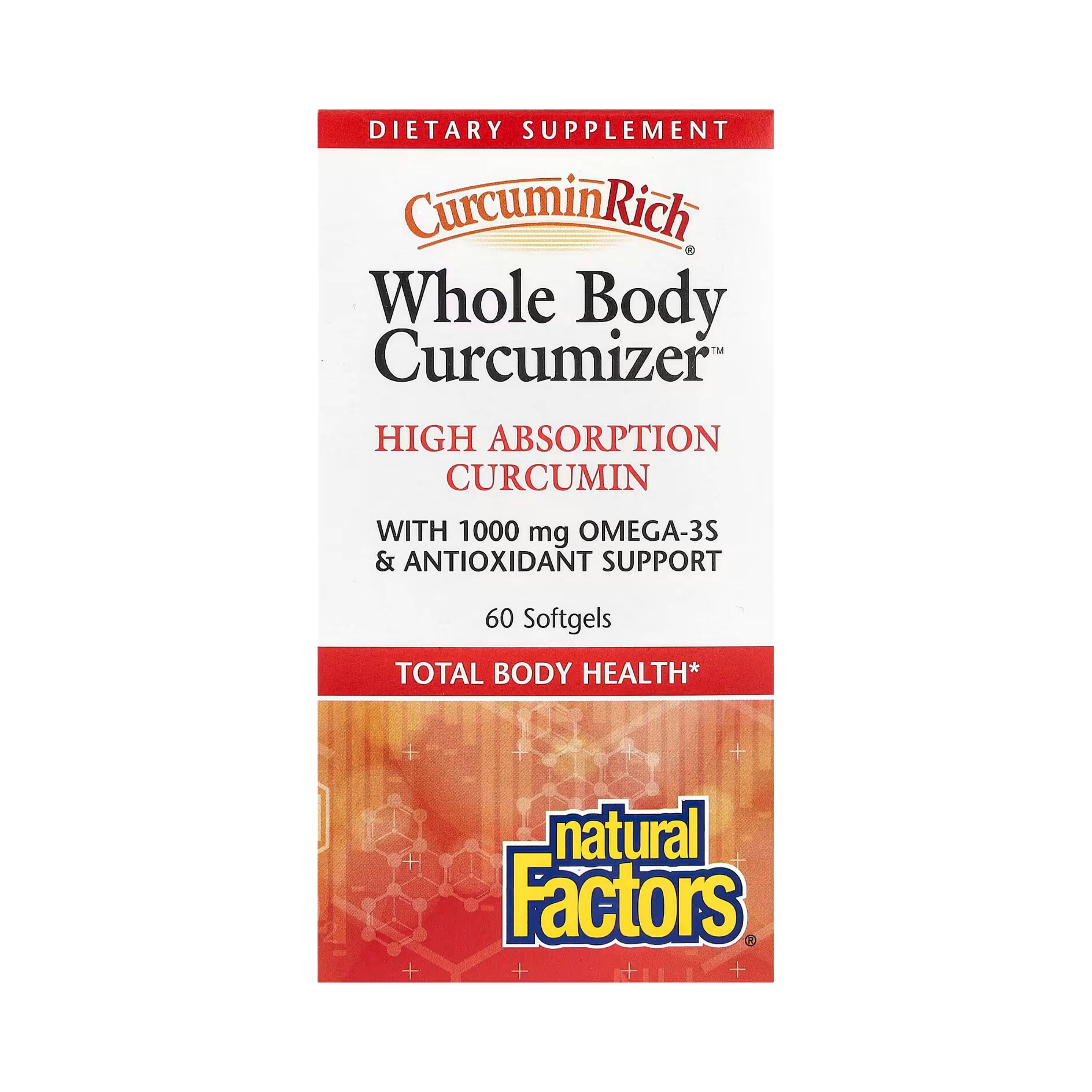 Natural Factors, CurcuminRich, Whole Body Curcumizer, 60 Softgels