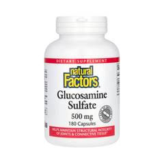 Natural Factors, Glucosamine Sulfate, 500 Mg, 180 Capsules