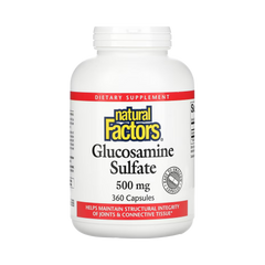 Natural Factors, Glucosamine Sulfate, 500 Mg, 360 Capsules