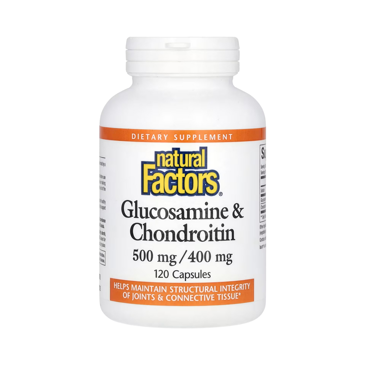 Natural Factors, Glucosamine & Chondroitin, 120 Capsules