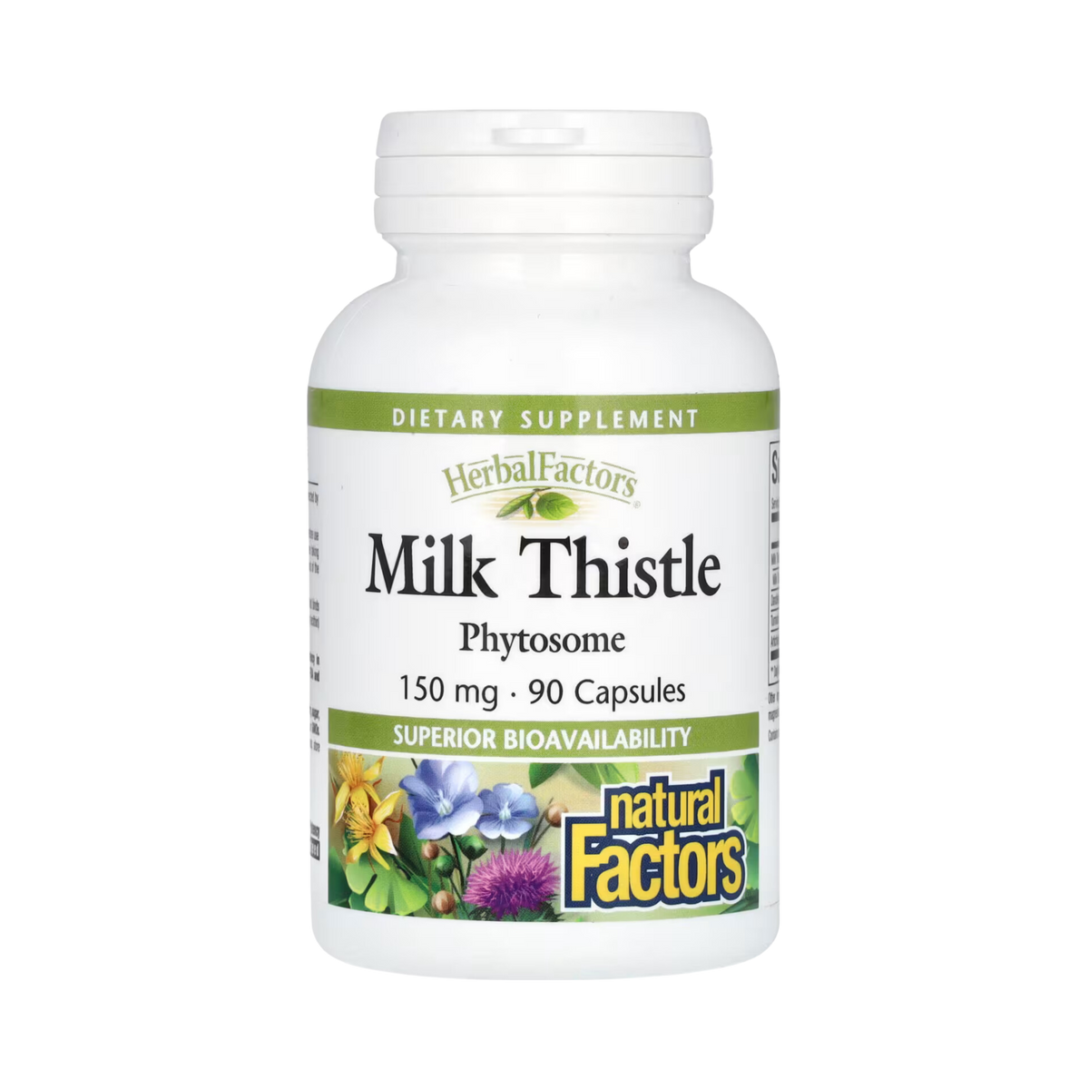 Natural Factors, HerbalFactors, Milk Thistle, 150 Mg, 90 Capsules