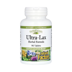 Natural Factors, Herbal Factors, Ultra-Lax, Herbal Formula, 90 Tablets