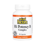 Natural Factors, Hi Potency B Complex, 90 Capsules