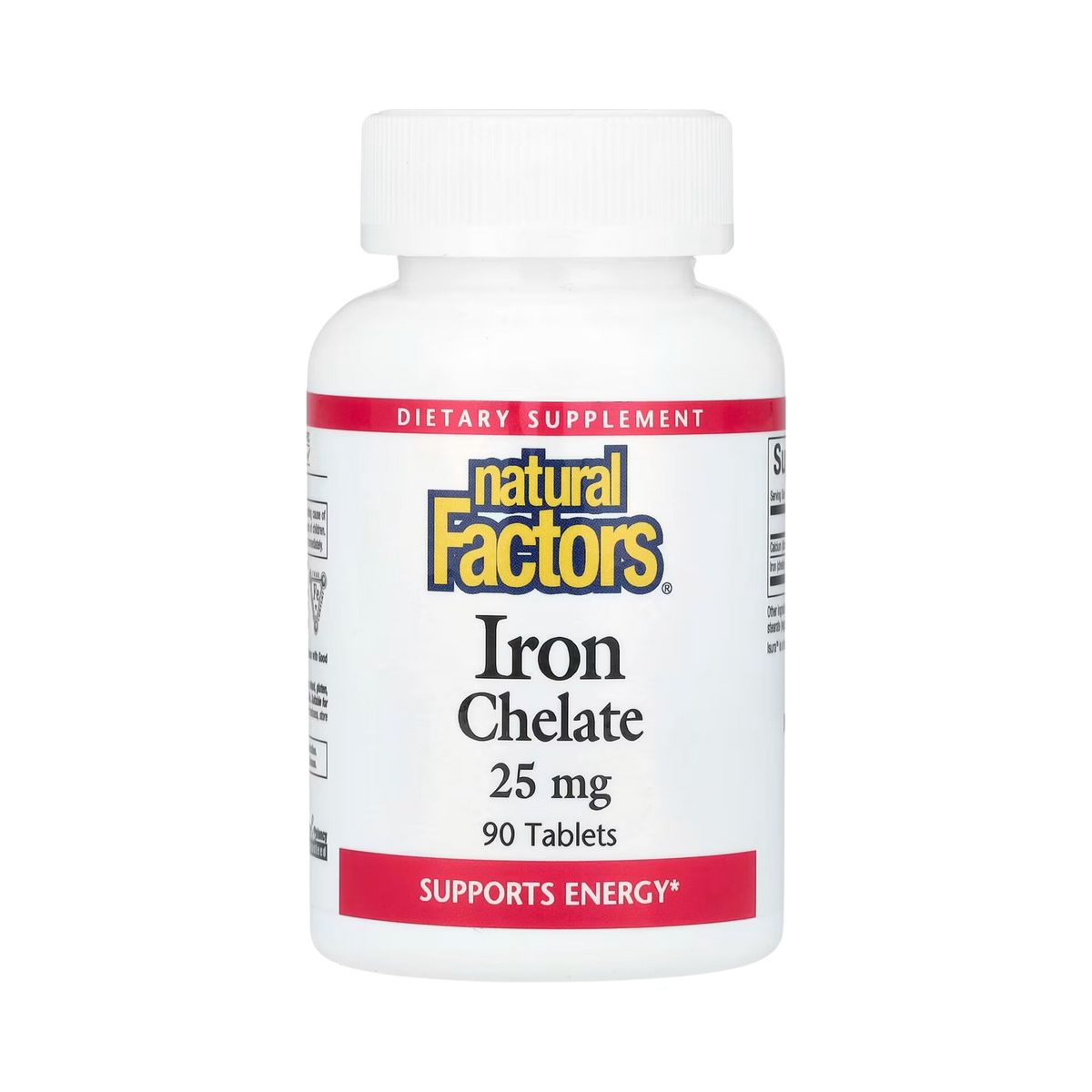 Natural Factors, Iron Chelate, 25 Mg, 90 Tablets