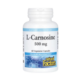 Natural Factors, L-Carnosine, 500 Mg, 60 Vegetarian Capsules