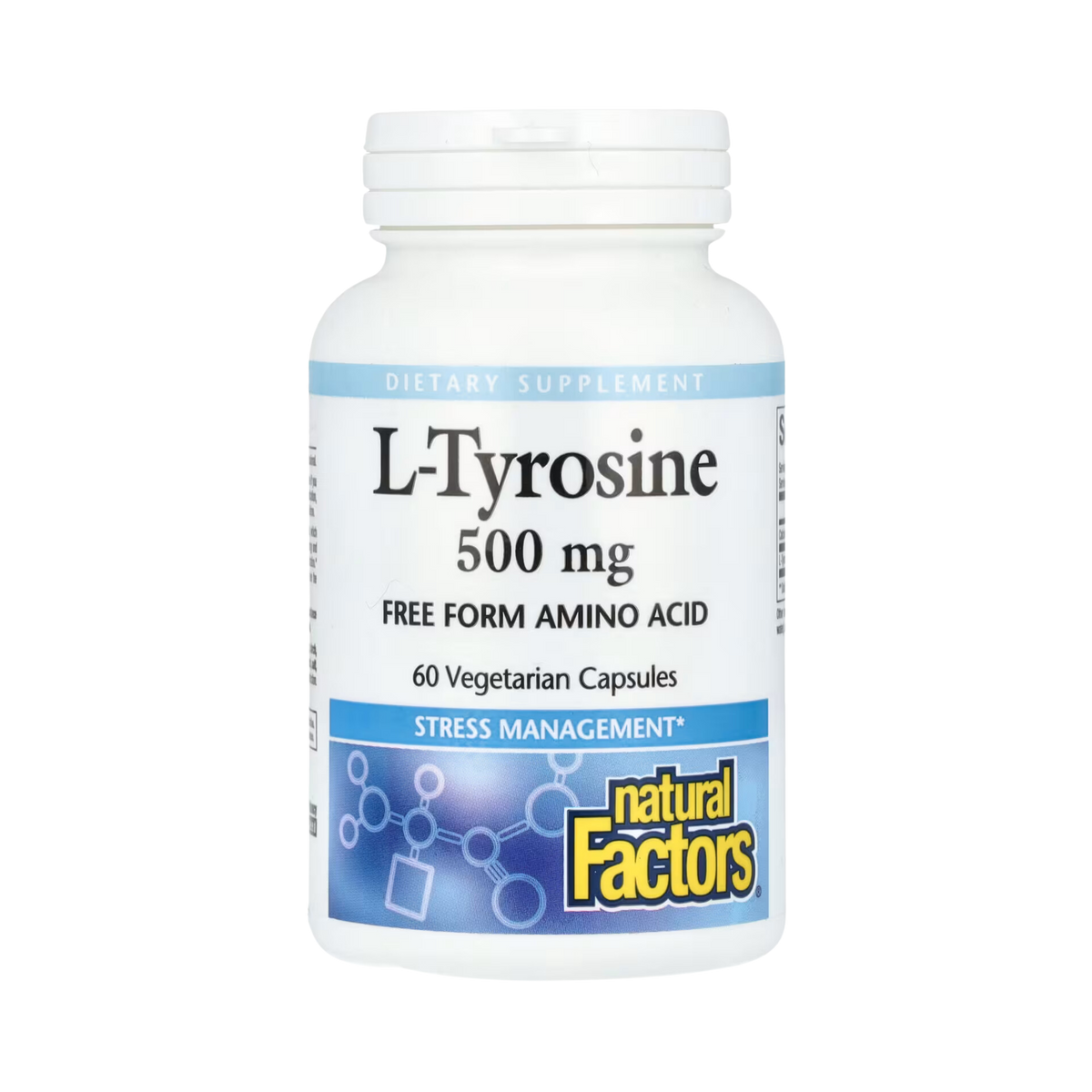 Natural Factors, L-Tyrosine, 1,000 Mg, 60 Vegetarian Capsules