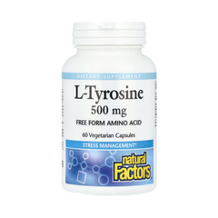 Natural Factors, L-Tyrosine, 1,000 Mg, 60 Vegetarian Capsules