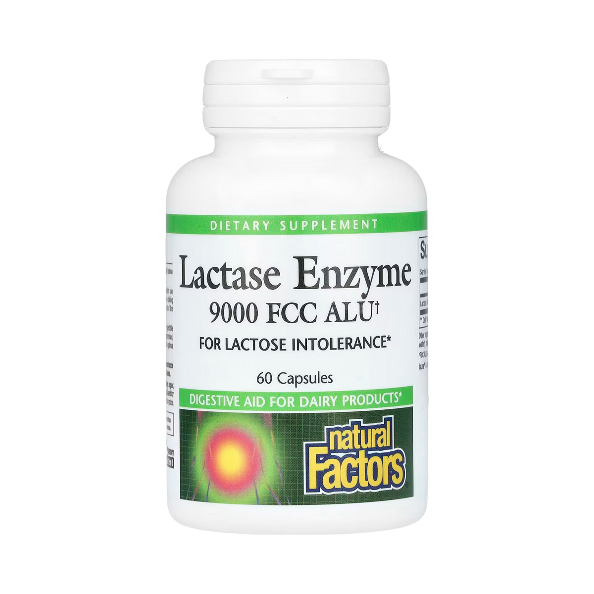 Natural Factors, Lactase Enzyme, 9,000 FCC ALU, 60 Capsules