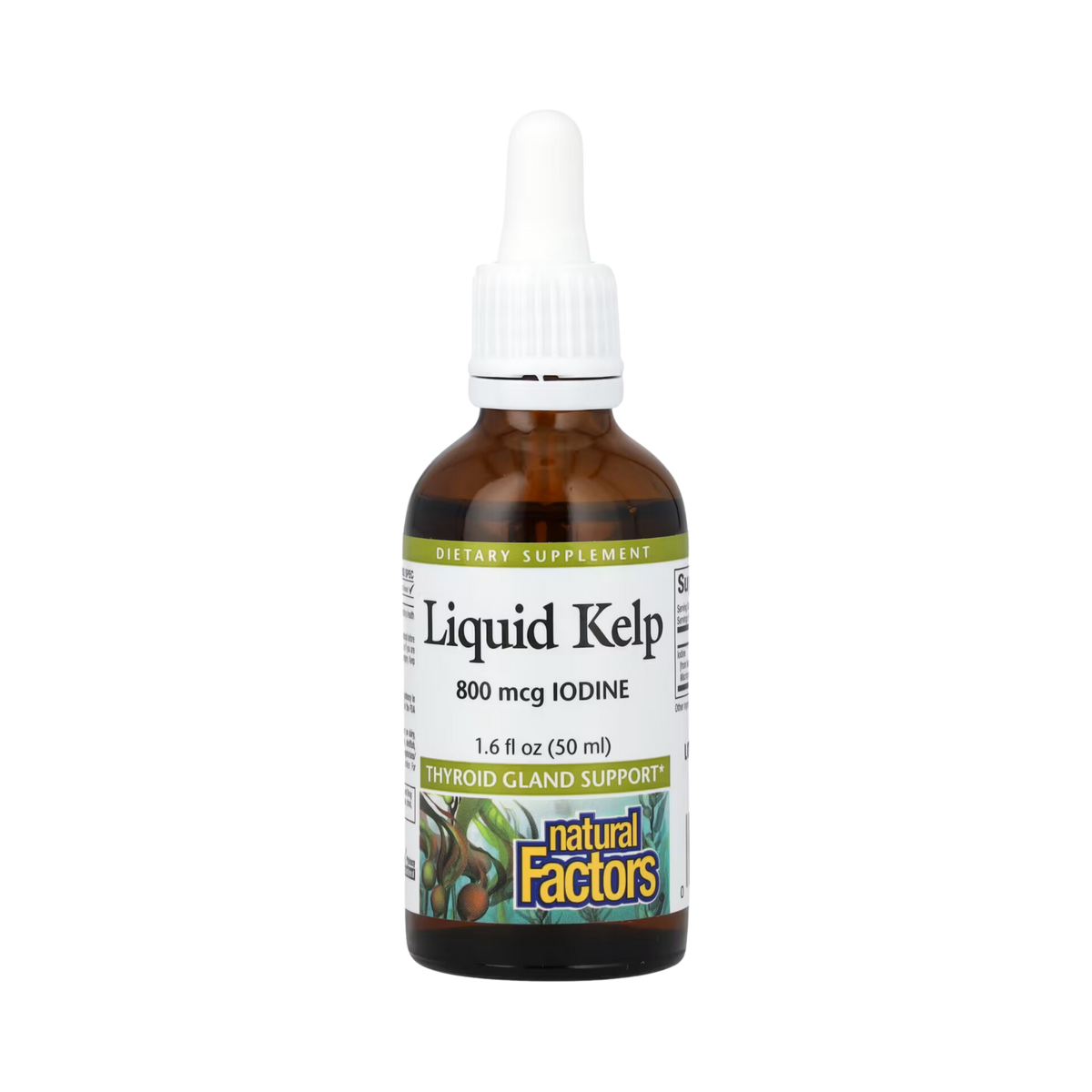 Natural Factors, Liquid Kelp, 800 Mcg, 1.6 Fl Oz