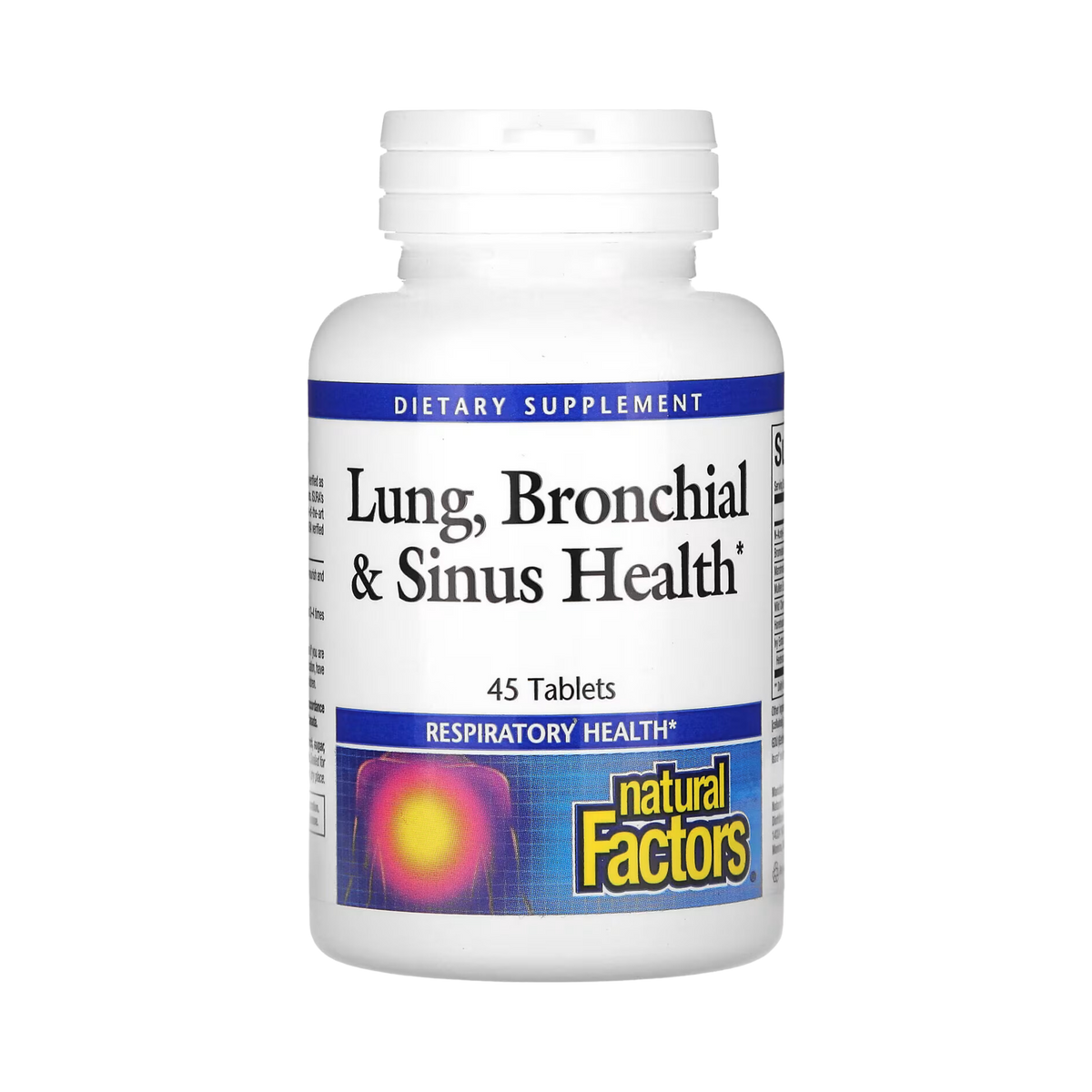 Natural Factors, Lung, Bronchial & Sinus Health, 45 Tablets