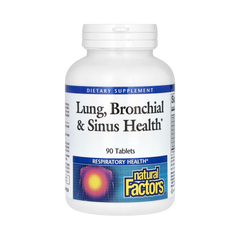 Natural Factors, Lung, Bronchial & Sinus Health, 90 Tablets