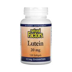 Natural Factors, Lutein, 20 Mg, 120 Softgels