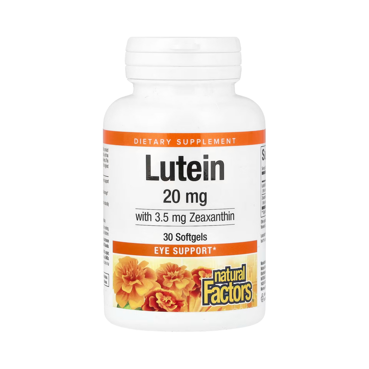 Natural Factors, Lutein, 20 Mg, 30 Softgels